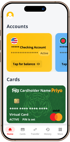 Priyo Virtual Debit Card